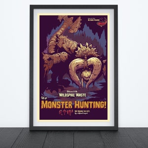 WILDSPIRE WASTE, Let&#39;s Go Hunting, Video Game Poster, Video Game Art, Gaming Prints, Gaming Poster, Wall Art