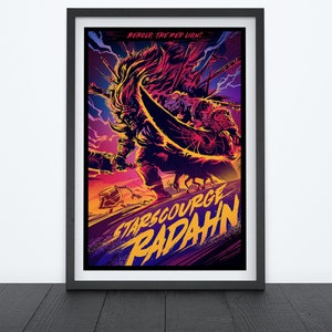 STARSCOURGE RADAHN Video Game Poster, Travel Poster, Gaming Poster, Prints, Gamer Room Decor, Gaming Prints, Wall Art image 1