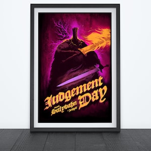 JUDGMENT DAY Videospiel Poster, Videospiel Kunst, Gaming Poster, Wandkunst