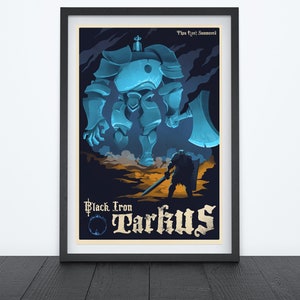 BLACK IRON TARKUS Video Game Art Poster,  Gaming Poster, Prints, Gamer Room Decor, Gaming Prints, Wall Art