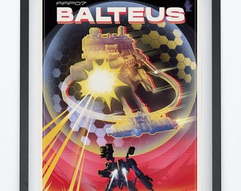 BALTEUS MECHA Art Poster, Gamer Room Decor, Gaming Prints, Wall Art