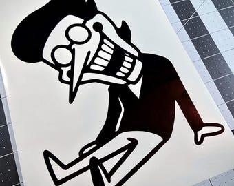 Spamton Vinyl Decal Sticker | Video Game Fan Art | Laptop Car Window Decor