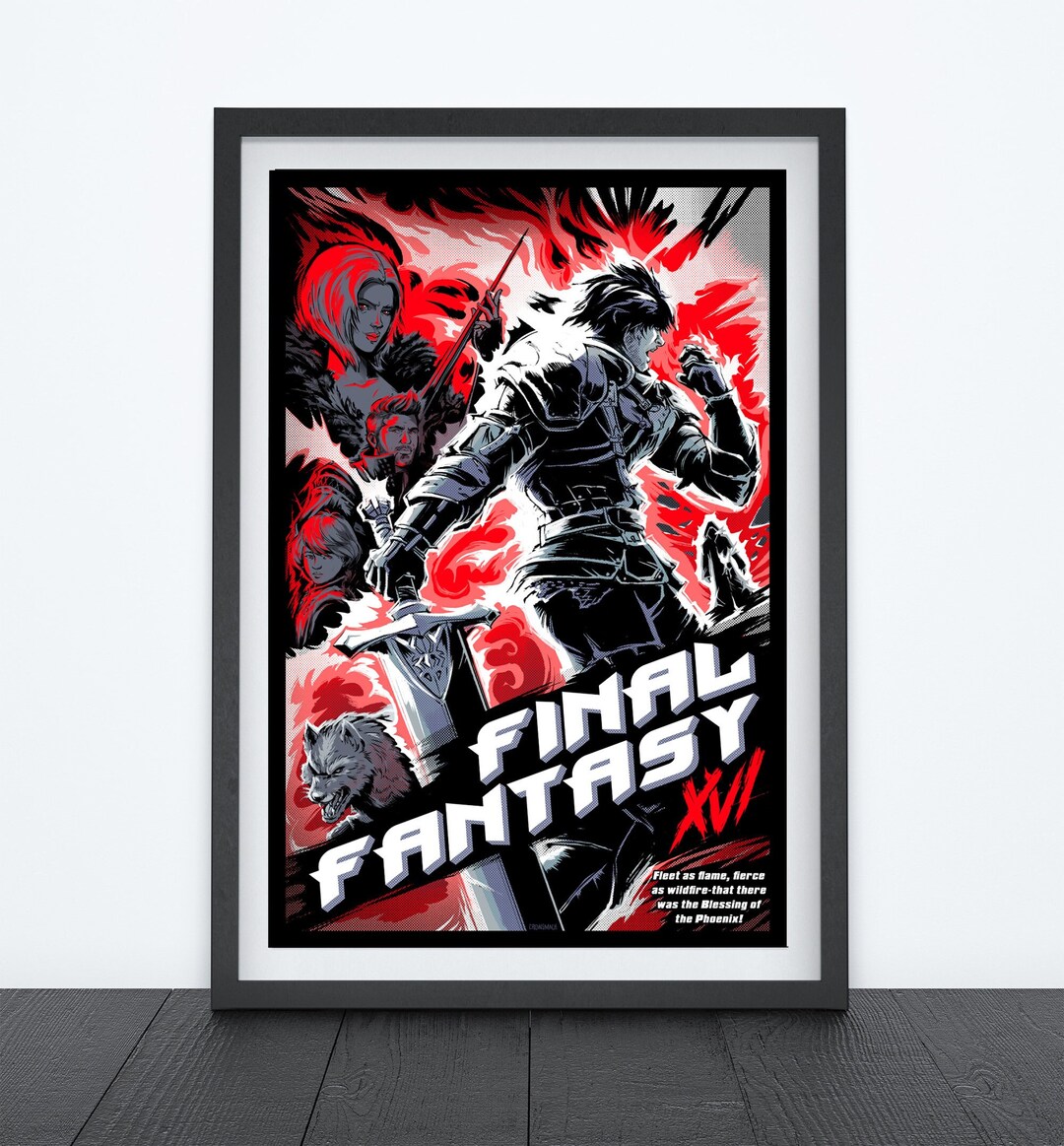 BLESSING of the PHOENIX Video Game Poster, Video Game Art, Prints