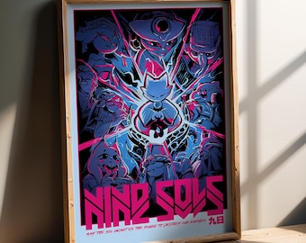Taopunk Video Game Poster Print | Yi Boss Art Anime | Metroidvania Gaming Wall Decor