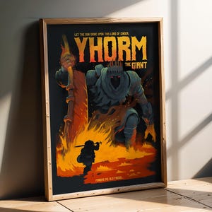 YHORM-videogameposter, prenten, videogamekunst, prenten, gamerkamerdecor, gameprints, kunst aan de muur