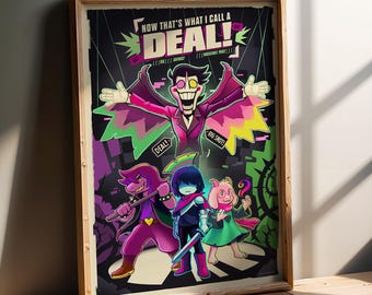 Spamton Neo Big Shot Poster | Darkner Wall Art | Gamer Room Decor | RPG Game Gift
