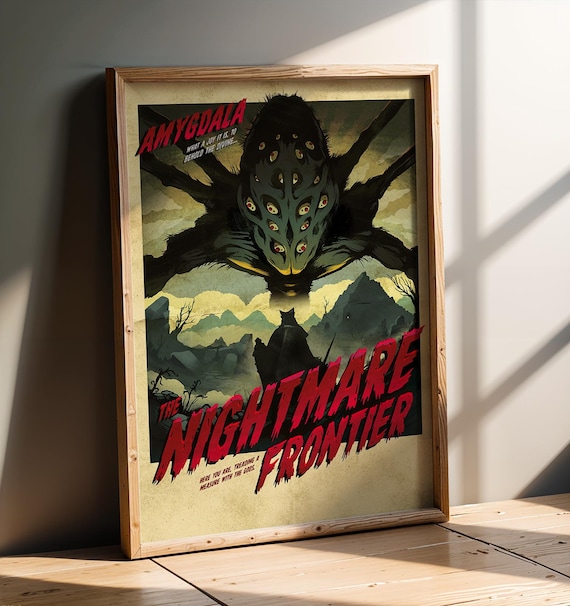 Soulsborne Nightmare Frontier Video Game Poster | Horror Art Print | Gamer Wall Decor