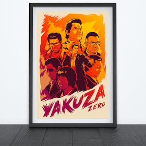 Póster del videojuego KIRYU ZERO, arte de videojuegos, impresiones, decoración de la habitación del jugador, impresiones de juegos, arte de pared