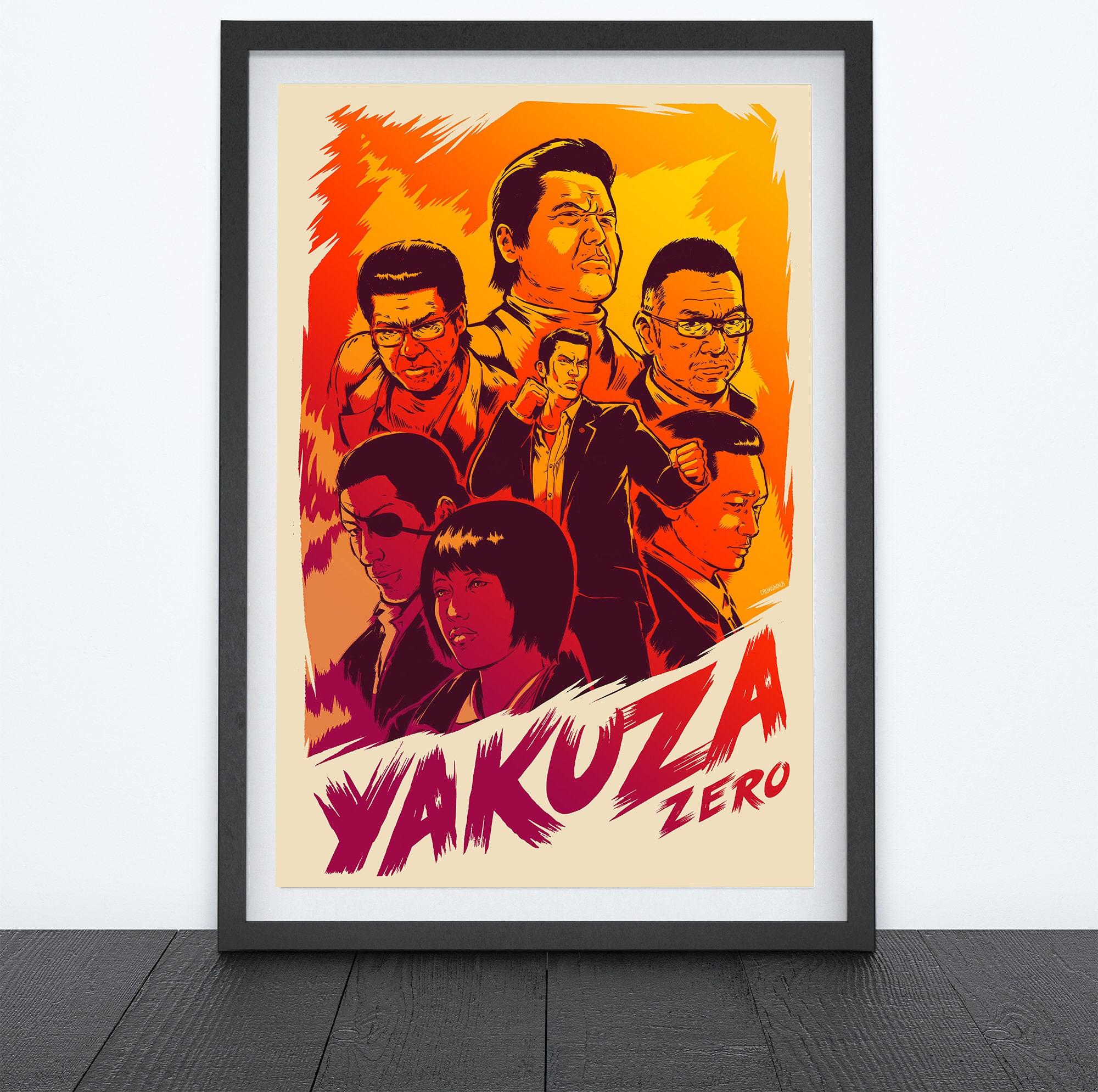 Yakuza Zero Video Game Poster Video Game Art Prints Gamer Etsy