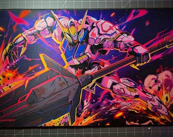 Mecha Robot Battle Game Mat | Large TCG Playmat | Anime Mech Desk Mat