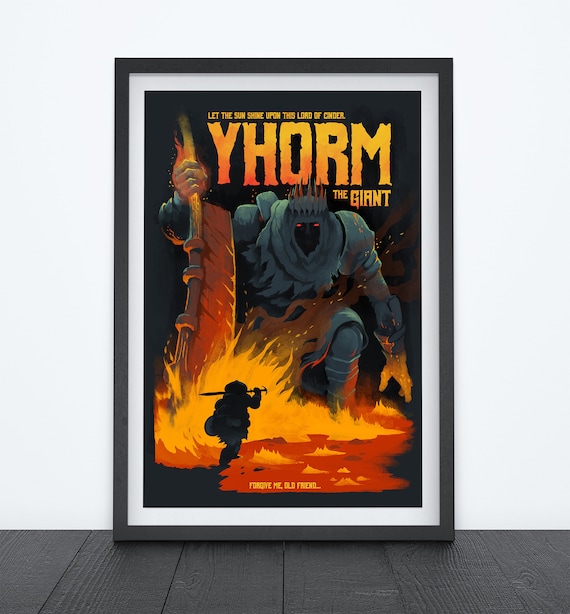 Handmade gamer gift present Yhorm the Giant Lord of Cinder Dark Souls 3