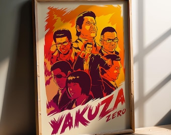 Kazuma Kiryu Yakuza 0 Poster | Dragon of Dojima Wall Art | Like a Dragon Gaming Print
