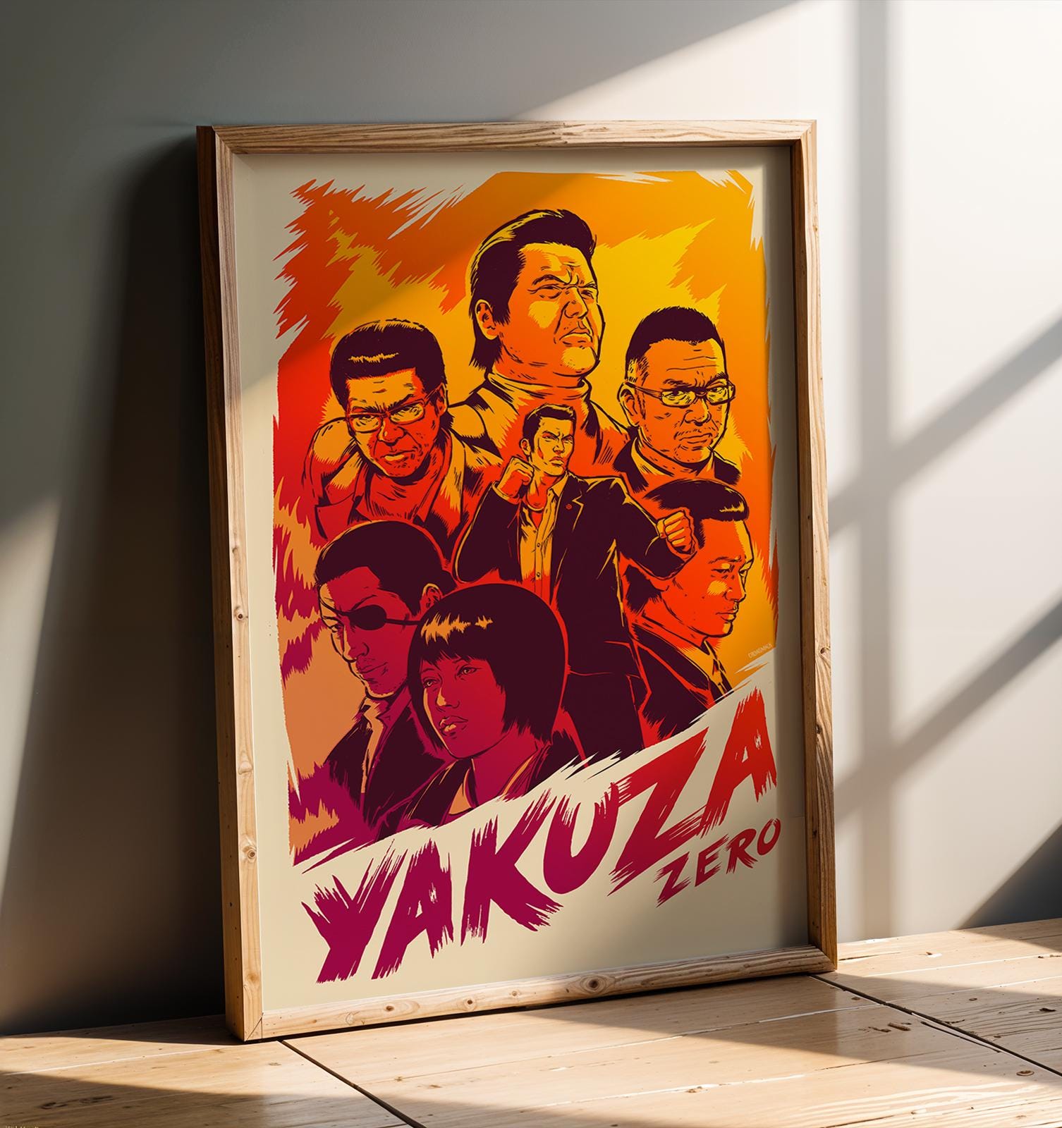 キングカズ　タペストリー Kazuma Kiryu Yakuza 0 Poster | Dragon of Dojima Wall Art | Like a