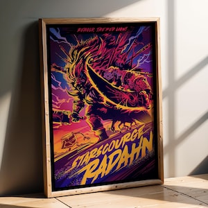 STARSCOURGE RADAHN Video Game Poster, Travel Poster, Gaming Poster, Prints, Gamer Room Decor, Gaming Prints, Wall Art