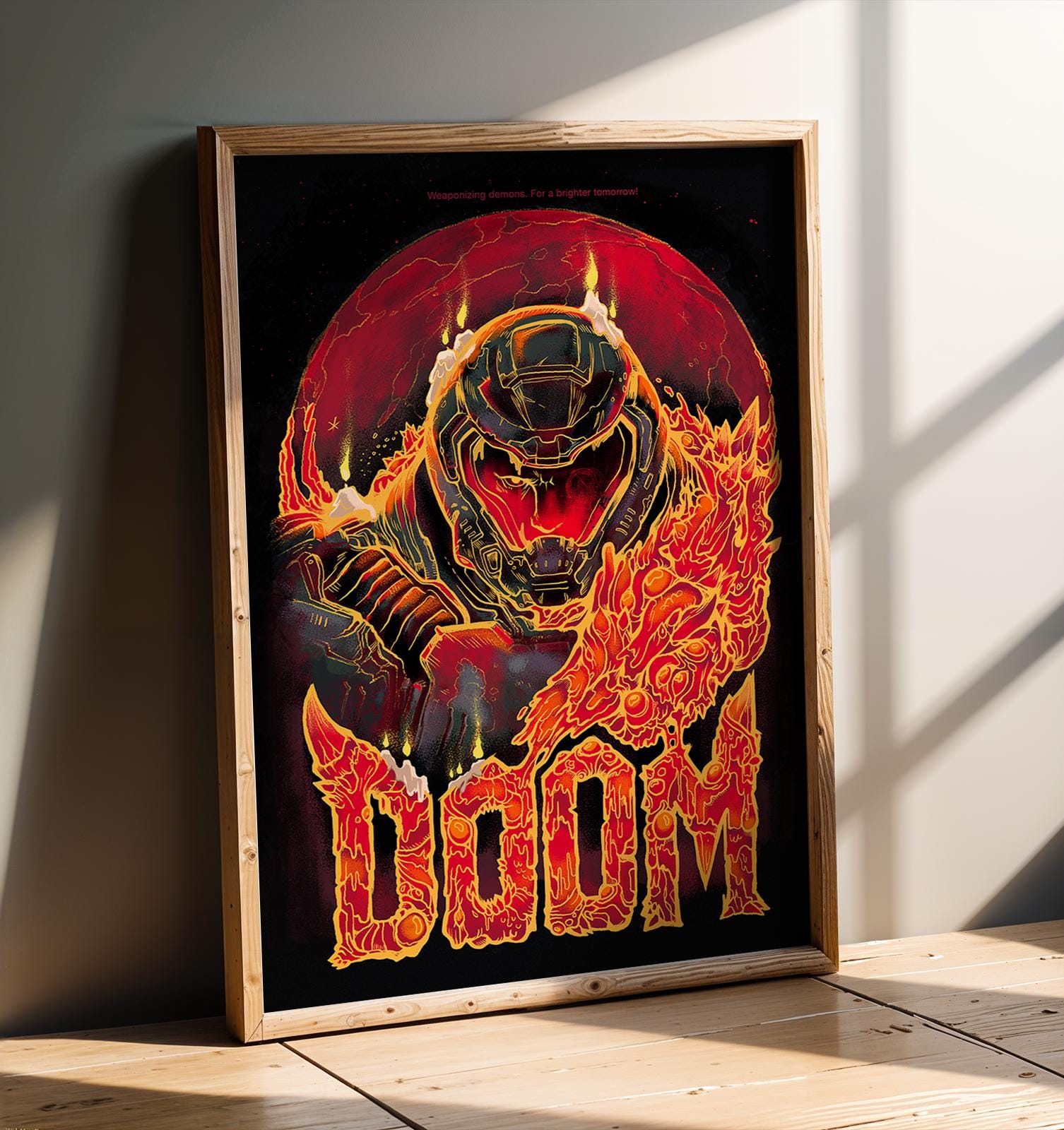 Affiche De Jeu DOOM - Grand Format A2 (42x60cm) - Poster Jeu Vidéo