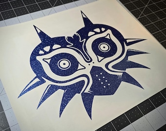 Majora's Mask Vinyl Decal | Laptop Decal Car Window Bumper Sticker | Gaming Gift