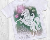 Personalized Unicorn Shirt, Girls Unicorn Shirt, Custom Name Clothing