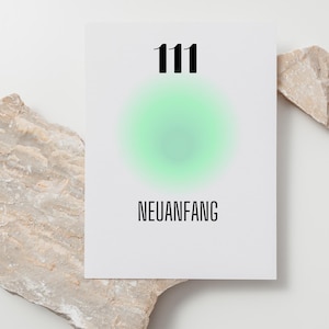 Cartes numériques des nombres angéliques en PDF à imprimer / Messages spirituels des nombres pour l'inspiration et les conseils