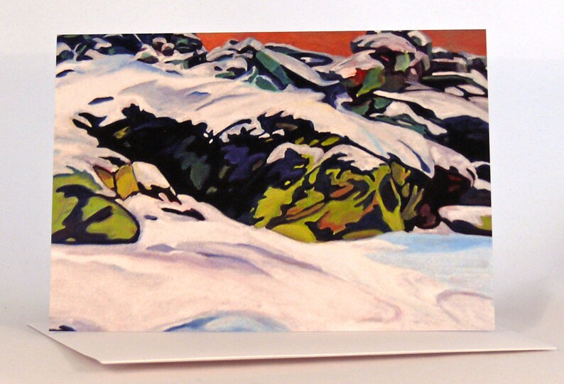 Winter Snows Fine Art Greeting Cards Pack of Five