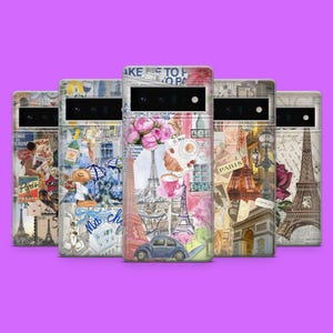 Paris Handyhülle Eiffelturm Französisch Cover für Google Pixel 9A, 9Pro XL, 8A, 8Pro, 7Pro 7A iPhone 16, 15, 14, 13, 12, Samsung S25, S24, S23
