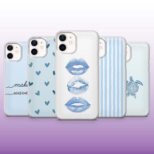 Light Blue Phone Case Baby Blue Pastel Blue Cover for iPhone 16, 15, 14, 13, 12, 11 Samsung S25, S24, A56, A16 Pixel 9A, 9Pro XL, 8A 8Pro
