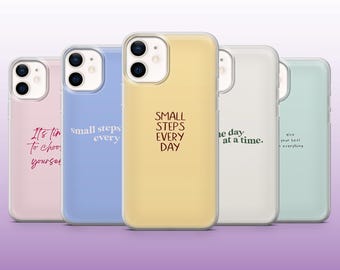 Motywacyjne etui na telefon z cytatem o miłości do siebie na iPhone'a 16, 15, 14, 13, 12, 11, Samsunga S25, S24, S23, Pixela 9Pro XL, 8A, 8Pro, 7A