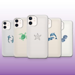 Ocean Phone Case Simple Beach Coastal Cover for iPhone 16, 15, 14, 13, 12, 11 Samsung S25, S24, A56, A16, Pixel 9A, 9Pro XL, 8A, 8Pro