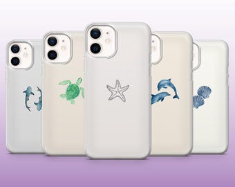 Ocean Phone Case Simple Beach Coastal Cover for iPhone 16, 15, 14, 13, 12, 11 Samsung S25, S24, A56, A16, Pixel 9A, 9Pro XL, 8A, 8Pro