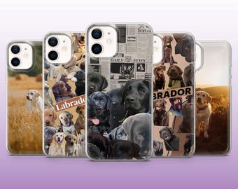 Labrador Phone Case Lab Puppy Cute Dog Cover for iPhone 16, 15, 14, 13, 12, 11 Samsung S25, S24, S23 Pixel 9Pro XL, 8A, 8Pro