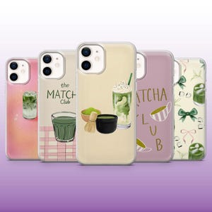 Matcha Handyhülle Latte Tea Green Cover für iPhone 16, 15, 14, 13, 12, 11 Samsung S25, S24, A56, A16, Pixel 9A, 9Pro XL, 8A, 8Pro