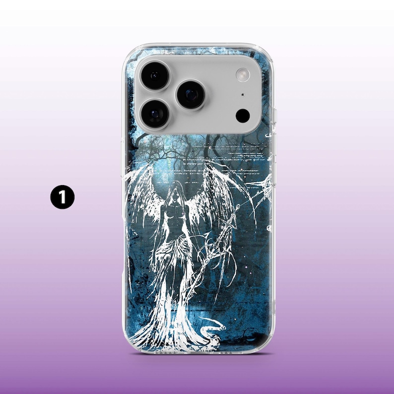 Funda de teléfono grunge gótica, emo y moderna para iPhone 16, 15, 14, 13, 12 y 11, Samsung S25, S24, A56, A16, Pixel 9A, 9Pro XL, 8A, 8Pro y 7A. 1