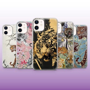 Funda de teléfono con diseño de tigre, fauna silvestre, jungla, tigre y gato, para iPhone 16, 15, 14, 13, 12 y 11, Samsung S25, S24 y S23, Pixel 9Pro XL, 8A y 8Pro.