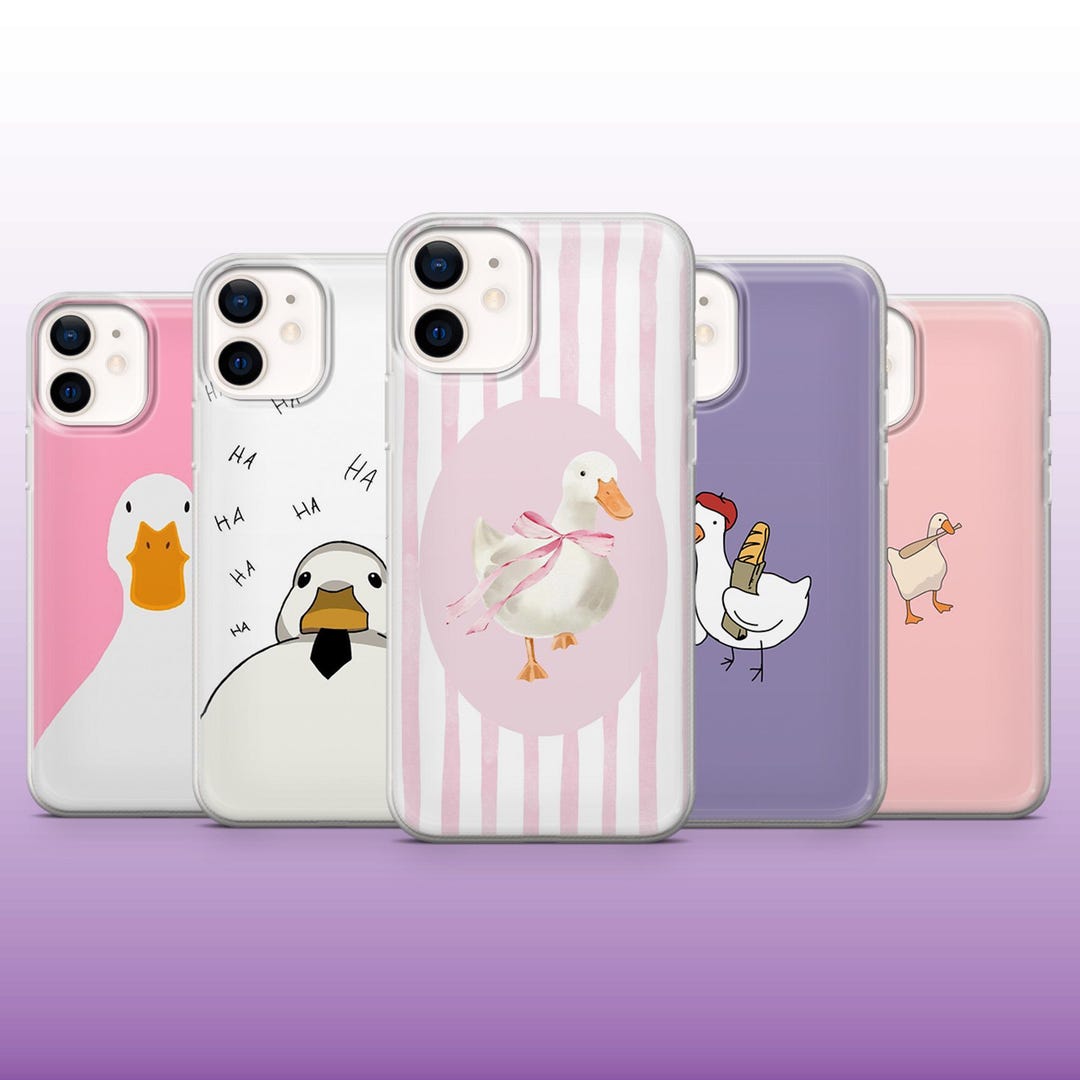 Goose Phone Case Cute Duck Silly Goose Cover for iPhone 17, 16, 15, 14 ...