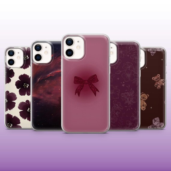 Burgundy Phone Case Dark Red Cherry Red Cover for iPhone 17, 16