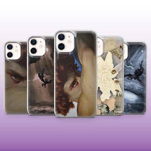 Fallen Angel Phone Case Renaissance Angels Cover for iPhone 16, 15, 14, 13, 12, 11 Samsung S25, S24, A56, A16 Pixel 9A, 9Pro XL, 8A 8Pro