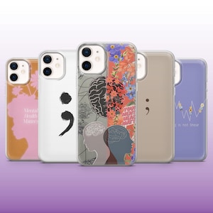 Quotes Phone Case Self Care Mental Health Cover for iPhone 16, 15, 14, 13, 12, 11 Samsung S25, S24, A56, A16, Pixel 9A, 9Pro XL, 8A, 8Pro