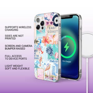 Sea Shell Phone Case Coastal Beach Ocean Vibes Cover for iPhone 16, 15, 14, 13, 12, 11 Samsung S25, S24Fe, S23, A56, Pixel 9Pro XL, 8A, 8Pro image 7
