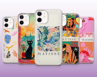 Matisse Handyhülle Art Lover Abstrakt Modernes Cover für iPhone 16, 15, 14, 13, 12, 11 Samsung S25, S24, S23 Pixel 9Pro XL, 8A, 8Pro