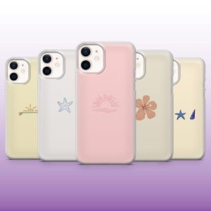 Summer Phone Case Ocean Beachy Minimalist Cover for iPhone 16, 15, 14, 13, 12, 11 Samsung S25, S24, A56, A16, Pixel 9A, 9Pro XL, 8A, 8Pro