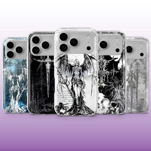 Grunge Phone Case Goth Emo Alt Edgy Cover for iPhone 16, 15, 14, 13, 12, 11 Samsung S25, S24, A56, A16, Pixel 9A, 9Pro XL, 8A, 8Pro, 7A