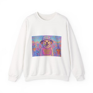 Mój typ Paw-ty! - Bluza z okrągłym dekoltem, uroczy prezent dla miłośnika zwierząt, sweter unisex do relaksu w domu, zabawna odzież ze zwierzętami, wygodna warstwa