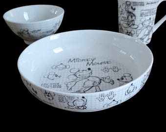 Disney Mickey Mouse Sketchbook Dinnerware Set 2018 Anniversary
