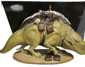 This is a 1/6 scale Dewback figure from Star Wars: A New Hope, produced by Sideshow Collectibles. Dewbacks are large, lizard-like creatures