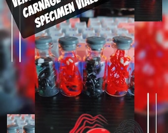 Venom Symbiote and Carnage specimens vials