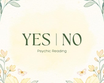 Five Yes Or No Question Psychic Reading Same day delivery