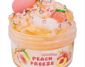 Peach Freeze duftender Icee Slime, Amma Slimes, Anfängerfreundlicher Slimes, Sensorisches Spielzeug