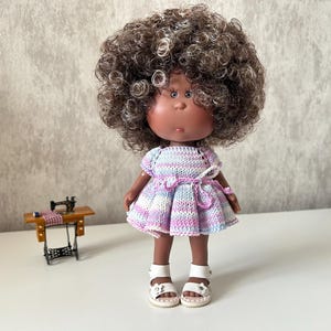 Knitted dress for Little Mia doll 23 cm (Nines d'Onil)