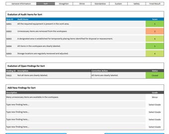 5S Audit Tool Advanced