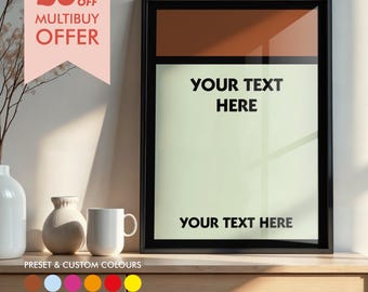 Póster personalizado de Monopoly Property: Arte mural personalizado para sala de juegos