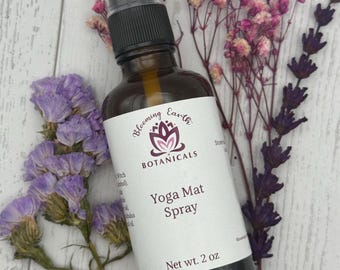 Natural Yoga Mat Spray |  Lavender and  Eucalyptus Cleansing Mist for Mats & Props